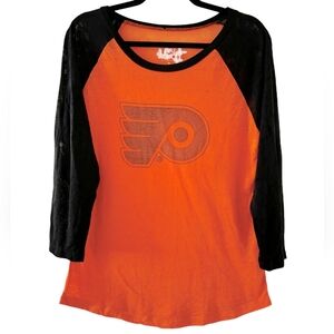 Philadelphia Flyers 3/4 sleeve top